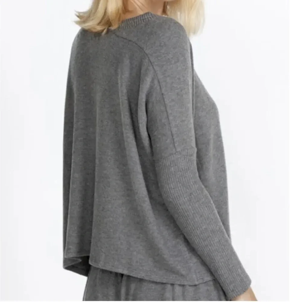JOHNNY WAS Calme Tunnel Drawstring Crop Sweater